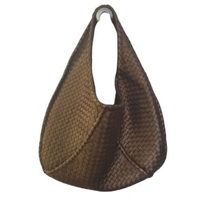 Bottega Veneta Brown Woven Hobo Bag